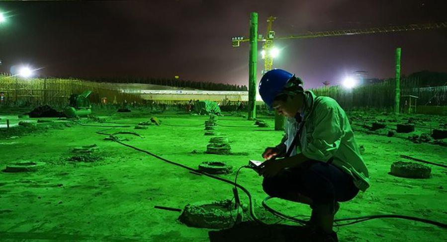 白龍港污水處理廠樁基檢測(cè)